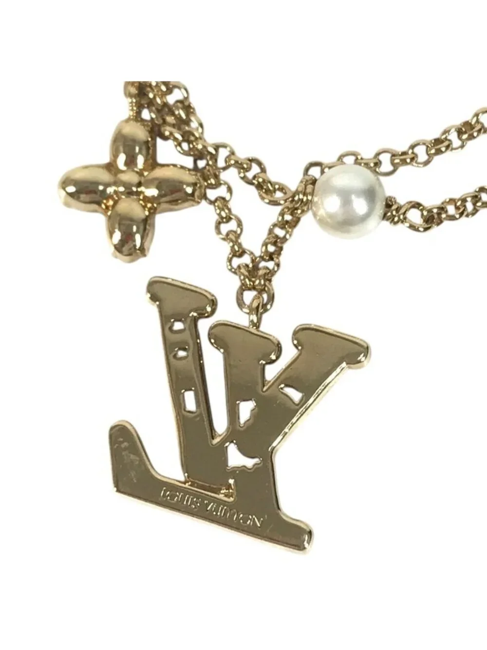 Louis Vuitton Bracelet LV Metal Strass Gold